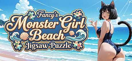 Fancy's Monster Girl Beach Jigsaw Puzzle