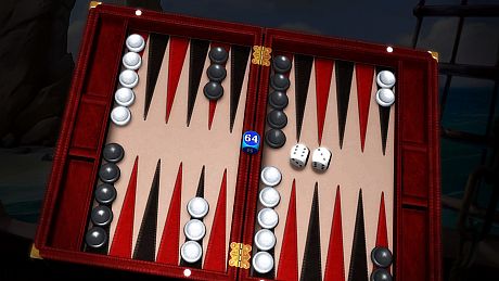 Hardwood Backgammon Game