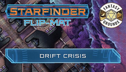 Fantasy Grounds - Starfinder RPG - Starfinder Flip-Mat - Drift Crisis