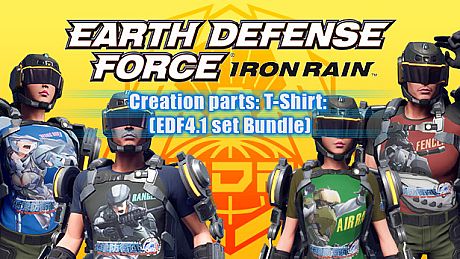 EARTH DEFENSE FORCE: IRON RAIN - Creation parts: T-shirt(EDF4.1 set Bundle) DLC