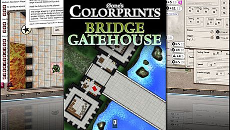 Fantasy Grounds - 0one's Colorprints #4: Bridge Gatehouse (Map Pack) DLC