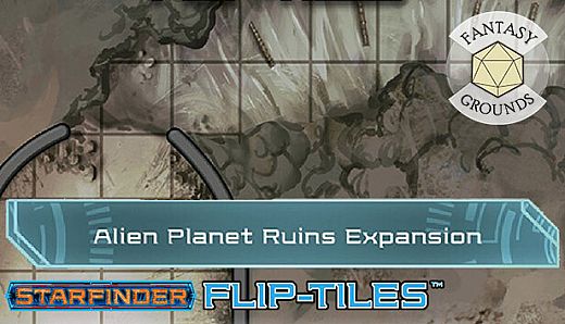 Fantasy Grounds - Starfinder RPG - Flip-Tiles - Alien Planet Ruins Expansion