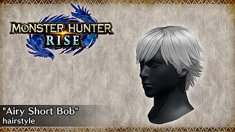 MONSTER HUNTER RISE - "Airy Short Bob" hairstyle DLC