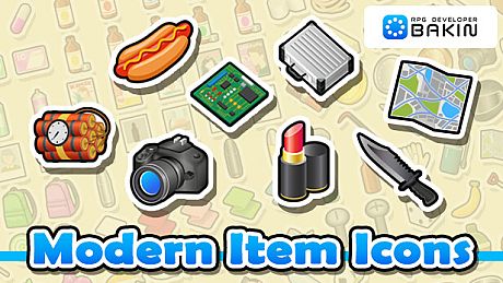 RPG Developer Bakin Modern Item Icons DLC