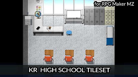 RPG Maker MZ - KR High School Tileset DLC