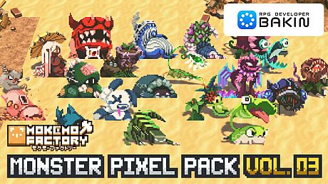RPG Developer Bakin Mokemo Factory MONSTER PIXEL PACK Vol.3 DLC