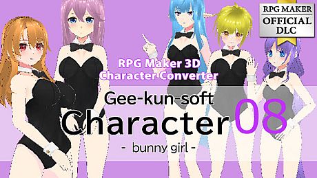 RPG Maker 3D Character Converter - Gee-kun-soft character 08 bunny girl DLC