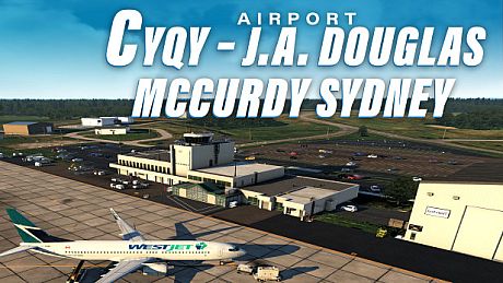 X-Plane 11 - Add-on: Airfield Canada - CYQY - J.A. Douglas McCurdy Sydney Airport DLC