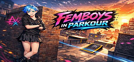 Femboys in Parkour Game