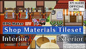 RPG Maker MV - Shop Materials Tileset - Interior / Exterior