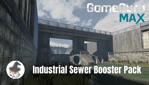 GameGuru MAX Modern Day Booster Pack - Industrial Sewers
