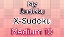 Kup My Sudoku - X-Sudoku Medium 10 na PC
