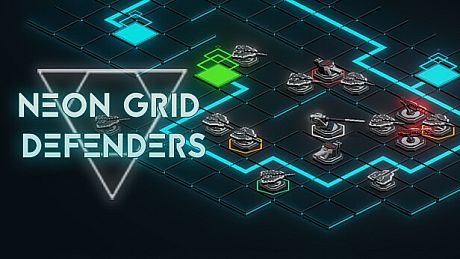 Neon Grid Defenders Game