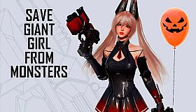Save Giant Girl from monsters