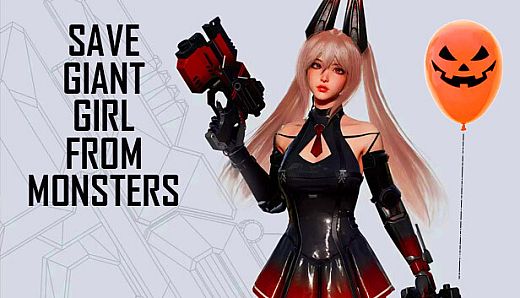 Save Giant Girl from monsters