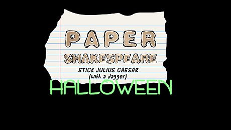 Paper Shakespeare: Stick Julius Caesar, Charity Pack: Halloween DLC
