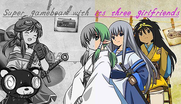 Buy Super gamebear with its three girlfriends超级神经熊:你想知道关于超级喜欢游戏的一头黑色矮小的游戏熊是如何与它的“三个后宫团女朋友”购买到GBC游戏机的吗？