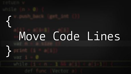 Move Code Lines Game