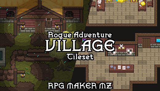 RPG Maker MZ - Rogue Adventure - Village Tileset