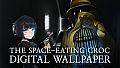 The Space-Eating Croc Digital Wallpaper