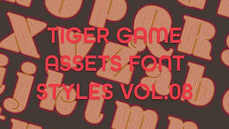 TIGER GAME ASSETS FONT STYLES VOL.08 DLC