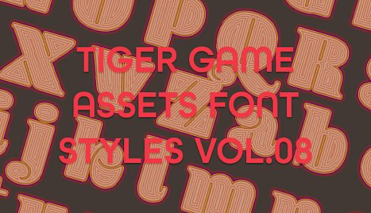 TIGER GAME ASSETS FONT STYLES VOL.08