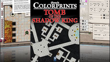 Fantasy Grounds - 0 one's Colorprints #1: Tomb of the Shadow King (Map Pack) DLC