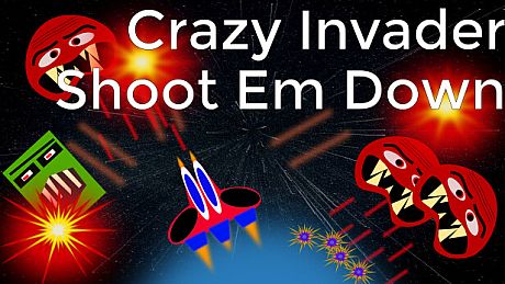 Crazy Invader ShootEm Down Game