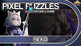 Pixel Puzzles Illustrations & Anime - Jigsaw Pack: Neko