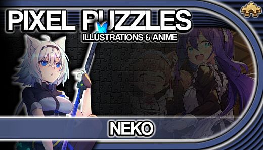 Pixel Puzzles Illustrations & Anime - Jigsaw Pack: Neko