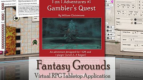 Fantasy Grounds - 3.5E/PFRPG: Gambler's Quest - 1 on 1 DLC