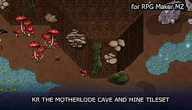 RPG Maker MZ - KR The Motherlode Cave and Mine Tileset