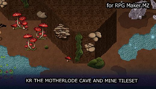 RPG Maker MZ - KR The Motherlode Cave and Mine Tileset