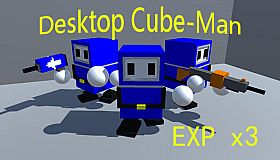 Desktop Cube-Man Triple Exp