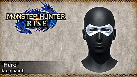 MONSTER HUNTER RISE - "Hero" face paint DLC