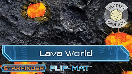 Fantasy Grounds - Starfinder RPG - FlipMat - Lava World DLC