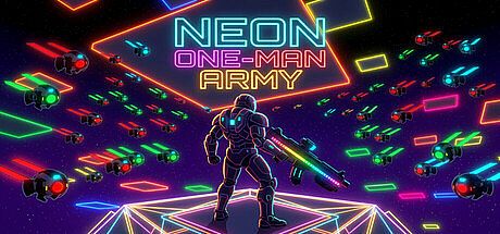 Neon One-Man Army Game