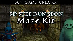 001 Game Creator - 3D Step Dungeon Maze Kit