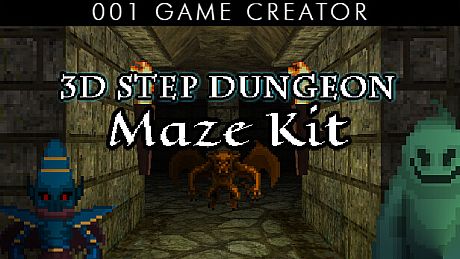 001 Game Creator - 3D Step Dungeon Maze Kit DLC