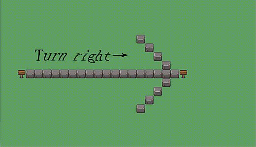 Turn right