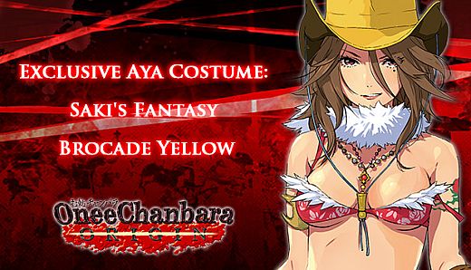 OneeChanbara ORIGIN - Exclusive Aya Costume: Saki's Fantasy Brocade Yellow