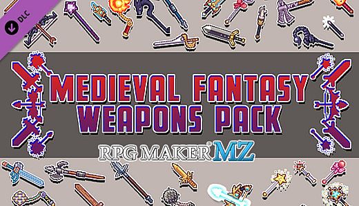 RPG Maker MZ - Medieval Fantasy Weapons Pack