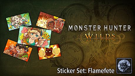 Monster Hunter Wilds - Zestaw naklejek: Tańczący Ogień DLC