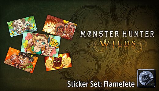 Monster Hunter Wilds - Zestaw naklejek: Tańczący Ogień