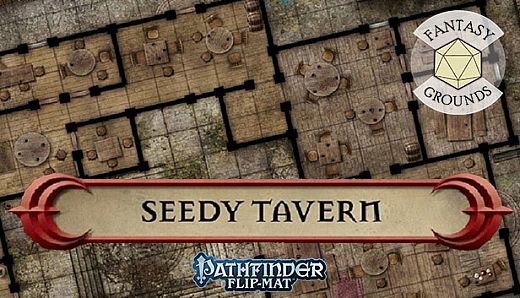 Fantasy Grounds - Pathfinder RPG - Pathfinder Flip-Mat - Classic Seedy Tavern