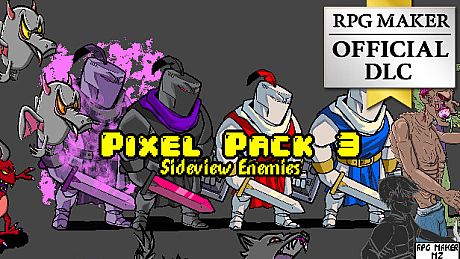 RPG Maker MZ - Pixel Pack 3 Sideview Enemies DLC