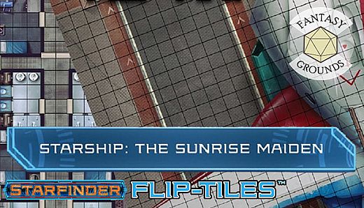 Fantasy Grounds - Starfinder RPG - Flip-Mat - Starship, The Sunrise Maiden