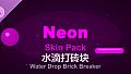 Water Drop Brick Breaker - Neon Skin Pack
