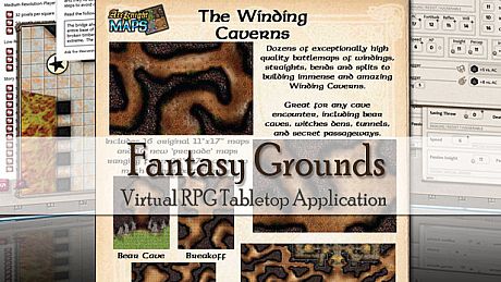 Fantasy Grounds - Maps: Winding Caverns DLC