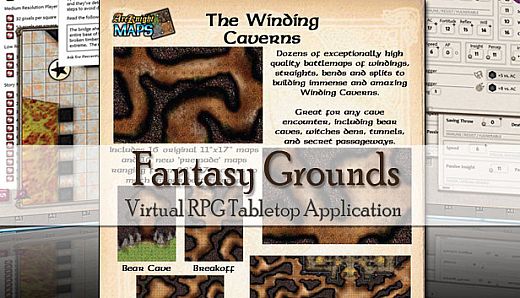 Fantasy Grounds - Maps: Winding Caverns